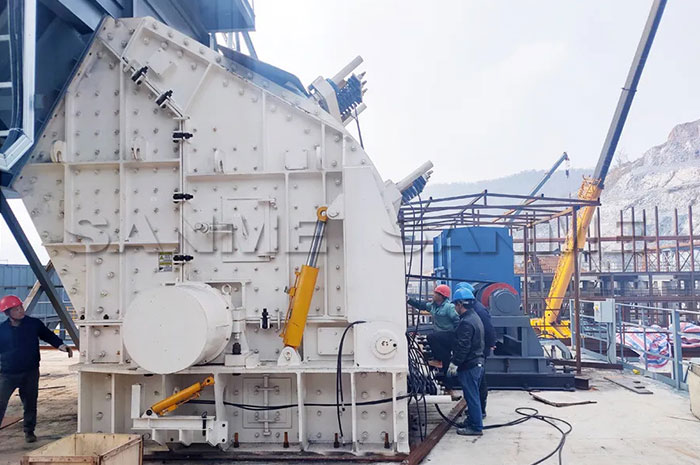 時產(chǎn)3600噸｜山美大型反擊式破碎機服務(wù)于江西骨料項目