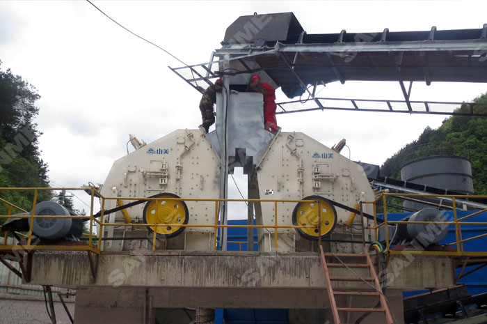 山美反擊式破碎機(jī)助力湖南省邵陽縣蓮花山建筑石料用灰?guī)r礦項目順利投產(chǎn)