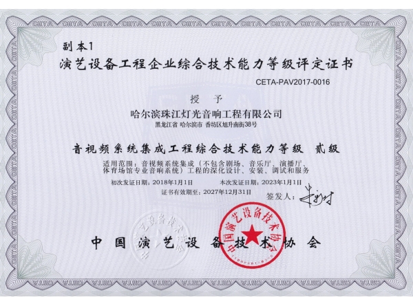 音視頻綜合技術(shù)能力等級(jí)二級(jí)