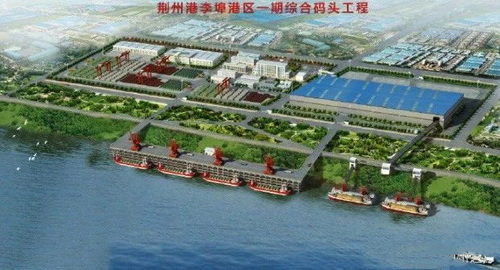 湖北一永久性砂石集并中心建成，總投資約2.5億元，年設(shè)計吞吐量360萬噸