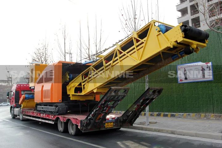 顛覆傳統(tǒng)裝車方式，山美履帶式取料機(jī)助您實(shí)現(xiàn)降本增效、節(jié)能減排！