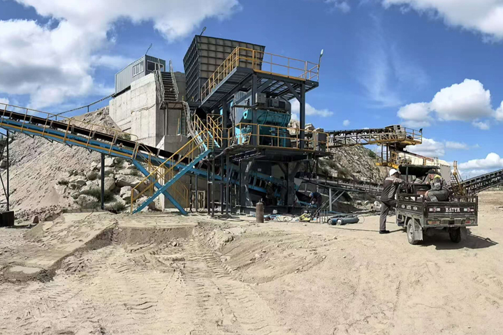 哈薩克斯坦500tph花崗巖破碎生產(chǎn)線(xiàn)